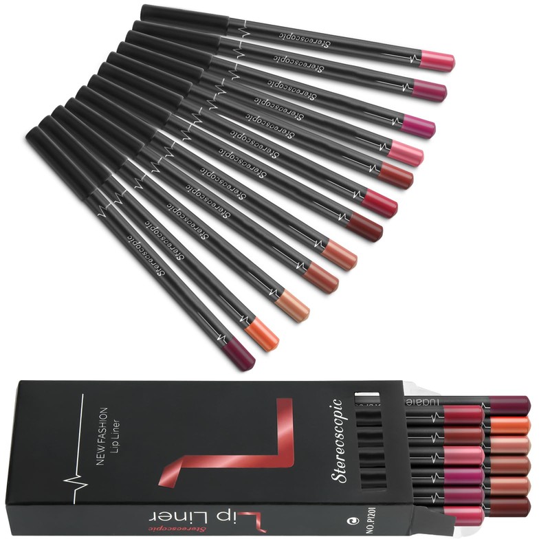 LOPHE Lip Liner Set 12x Waterproof Matte