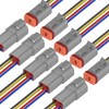 Laisomeke 4 Pin Electrical Connector Waterproof Connector,Male and Female Way