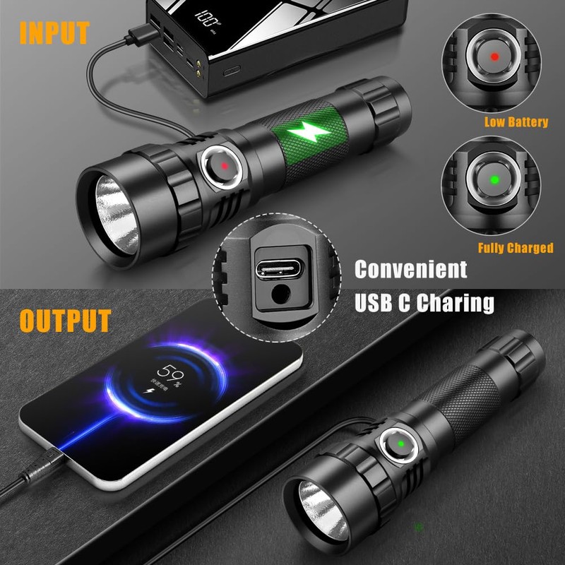 KEENZO 501BPRO UV Flashlight, 395nm UV 395nm LED Ultraviolet Flashlight,