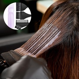 3 Piece Applicator Bottle Hair + 4 Hair Dye Brushes - Hair Dye Tool Set, Applicator Bottle Hair, Hair Oil Applicator Bottle, Root Comb Applicator Bottle, Applicator Brush Tip Tools