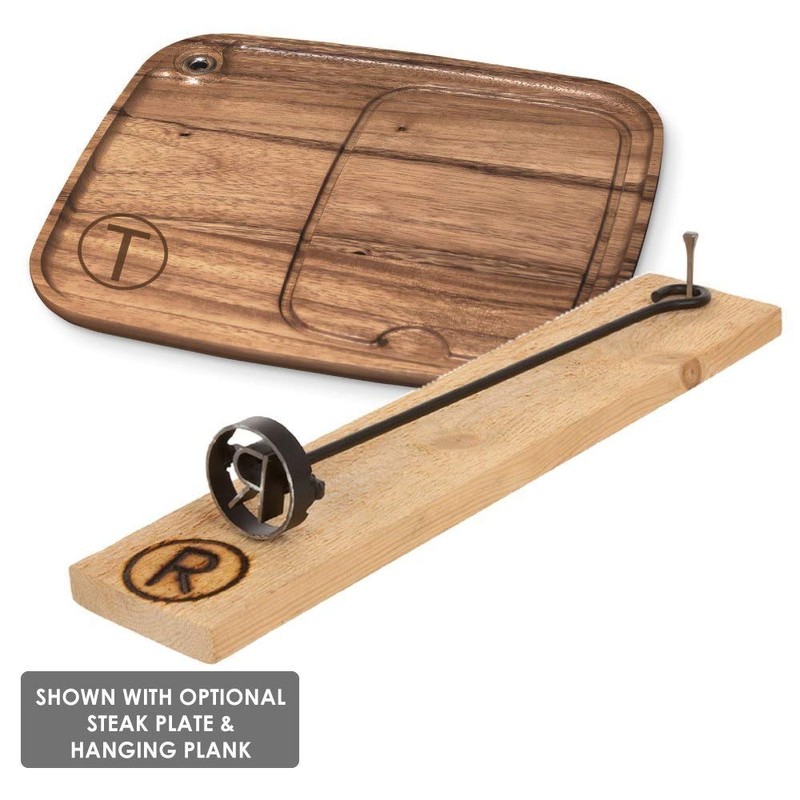 BBQ Fans Western P Branding Iron for Steak, Buns, Wood