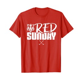 Tiger Red Sunday Golf T-Shirt