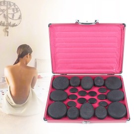 Professional Portable Massage Stone Heater Kit with 20 Therapy Hot Rocks Set