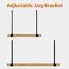 DOEWORKS Heavy Duty Firewood Racks Adjustable Length Log Bracket Rack