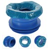 KONTONTY Toilet Bowl Ring Rubber Sealing Gasket Odor Resistant Leakproof