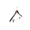 Quality Wooden Skirt Hangers with Clips Smooth Solid Wood Pants