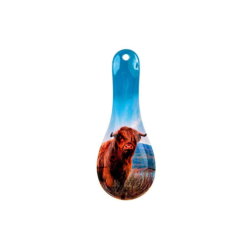 The Leonardo Collection LP93752A Highland Cow Spoon Rest, Melamine