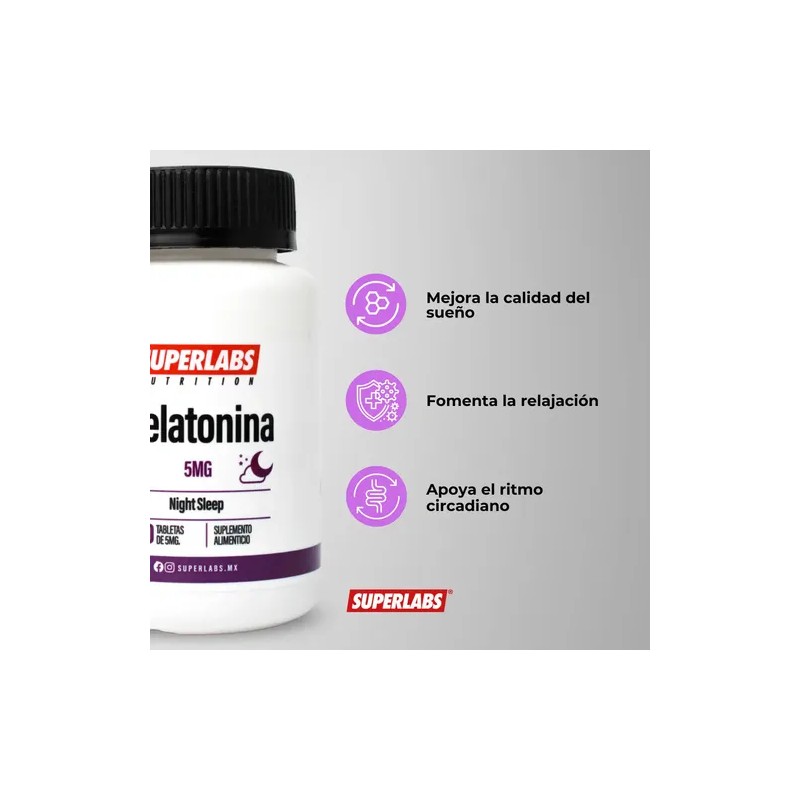 Melatonina 5 mg 100 Cápsulas Suplemento Sin Sabor Para Dormir