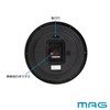 MAG W-772 BR-Z Wall Clock, Analog, Silent, Continuous Second Hand,
