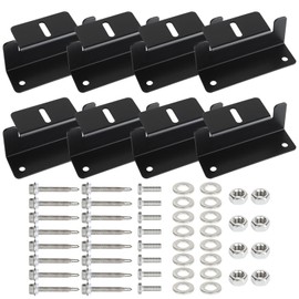 YOUNTHYE 8PCS Solar Panel Mounting Bracket Holder, Solar Panel Z Brackets with Nuts and Screws, Aluminum Roof Solar Panel Bracket for RV, Trailer, Boat, Yacht, Wall