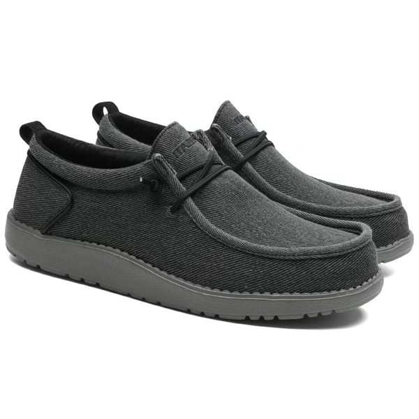 1TAZERO Slip on Shoes for Men-Wide Width - Wide Canvas