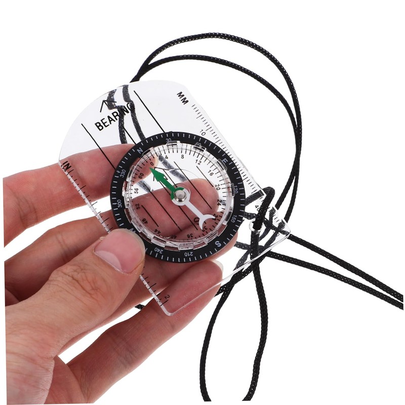 OHPHCALL 5sets Survival Compass Hiking Camping Navigation Lightweight Pocket Design