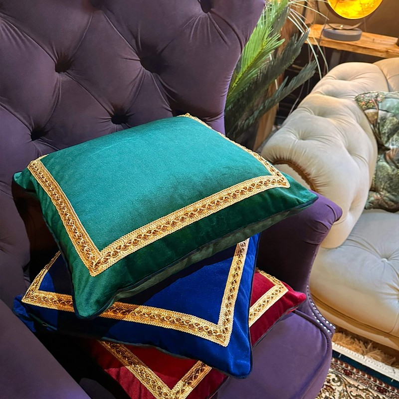 DezignicoHome Decorative Velvet Throw Pillow Covers for Sofa Couch Bed