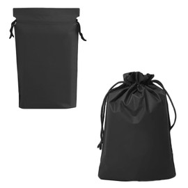 PrimeBlis Waterproof Drawstring Bag, Set of 2, Changing Bag, Waterproof Pouch, Drawstring Bag, Gymnastics Clothes Bag, Wet Clothes, Travel Storage Bag, Lightweight, Dustproof, Reusable, Seaside