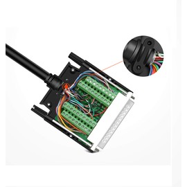 winwill DB37 Female Solderless RS232 D-SUB Serial to 37 Pin Terminal Adapter Breakout Board