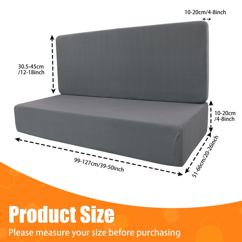 BIETYONE Rv Dinette Cushion Covers,Printing Stretchable Camper Cushion Cover,RV Cushion