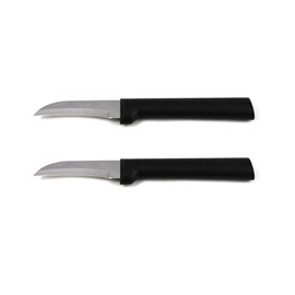 Rada Cutlery Granny Paring Knife, W200/2, Black Handle, Pack of 2