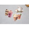 unknown PET coffee afternoon tea stickers | iced coffee drinks