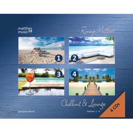 Chillout & Lounge (Vol. 1-4) - Gemafreie Hintergrundmusik (Jazz, Chillout, Ambient & Piano Lounge) 4 CD - Edition