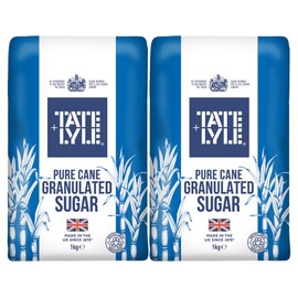 Tate & Lyle Tate & Lyle Fairtrade Granulated Pure Cane Sugar (1Kg) - Pack of 2