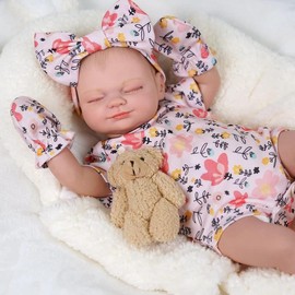 Babeside Series Realistic Lifelike Reborn Baby Dolls - Lovely Awake Realistic-Newborn Baby Dolls Soft Body, Valentine's Day Gift, Real Life Baby Dolls Girl with Gift Box for Kids Age 3+:_Reborn Baby Dolls - Skylar