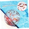 FELTECHELECTR Sequin Beach Ball Inflatable Glitter Ball for Summer Pool