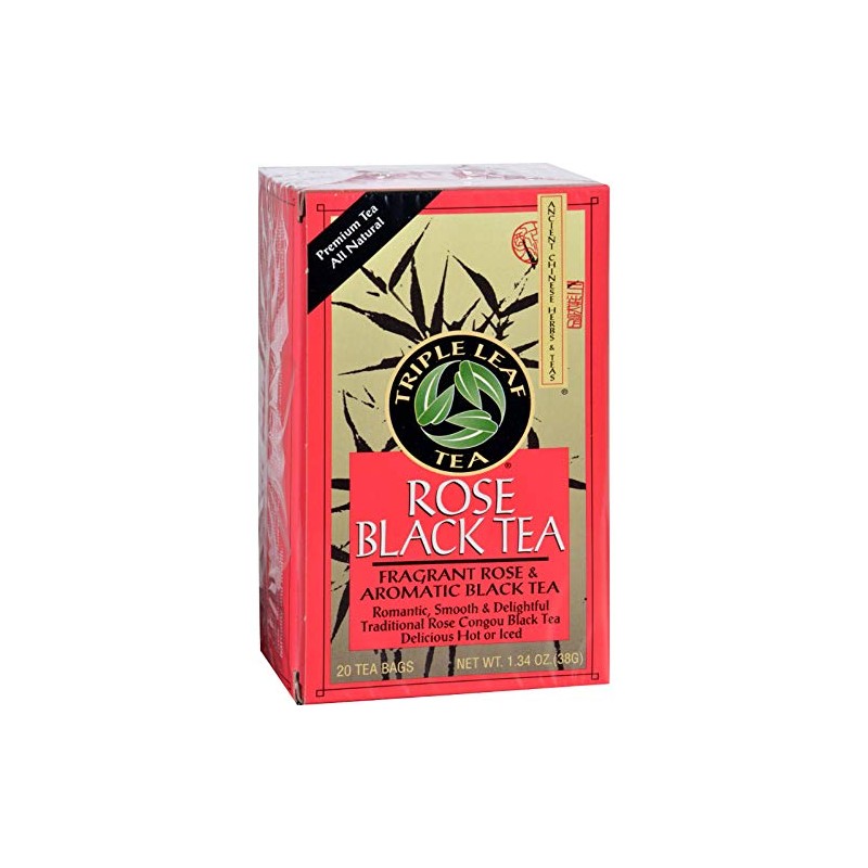 Triple Leaf Tea Rose Black Tea - 20 bags per