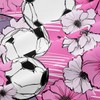CCoutueChen Queen Soccer Comforter Set for Girls Pink Floral Bedding