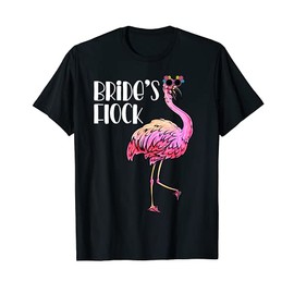 Bride's Flock Tshirt - Flamingo Bachelorette Wedding Party