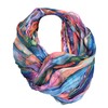 JameStyle26 Colour gradient silk summer loop gradient rainbow silk plain