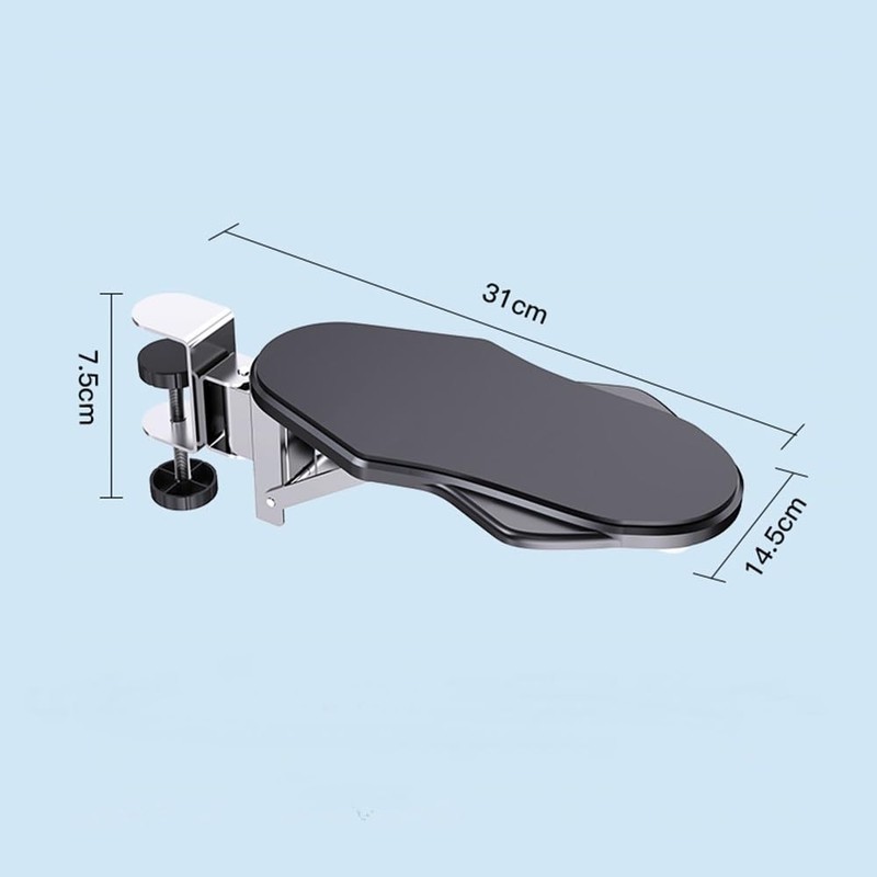 lomonmen Arm Rest Desk, Ergonomic Armrest Support Wrist Rest, 90°