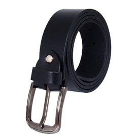 SHADOW DANCE UK Mens Leather Belt 100% Cow Hide Full Grain Belts Jeans Real Genuine Black Brown Tan Embossed Rustic Buckle - Fashion & Classic Designs for Work Business and Casual Black_38_42