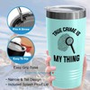 Detective Teal Edition Viking Tumbler 20oz - TRUE crime is