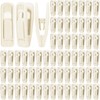 Jadive 120 Pcs Beige Velvet Hangers Clips Strong Non Slip