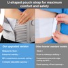 Wider Version Stoma Belt, Adjustable Ostomy Belt, Compatible with Several