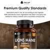 UK Bestseller: Lions Mane Mushroom 2000mg - 365 High Strength