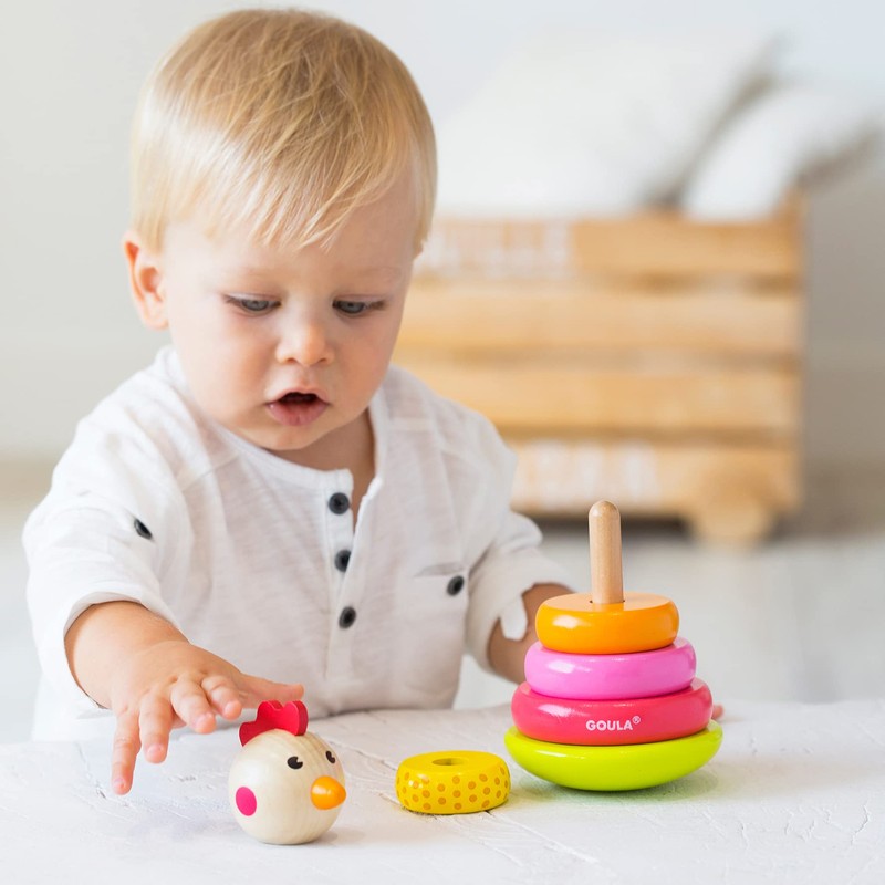 Goula D53457 - Stapel-Huhn Spiel