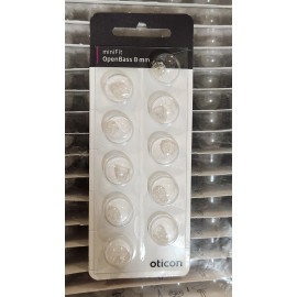 Oticon miniFit OpenBass 8mm Domes - 3-Pack (30 Domes Total)