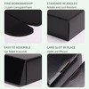 Rempry 40 Pack 9x6x2 Inches Black Shipping Boxes, Cardboard Corrugated