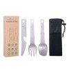 Boundless Voyage Titanium Tableware Set Outdoor Camping Knife Fork Spoon