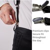 2 Clips Men's Suspenders X-Back Clip-On Elastic Braces for Formal