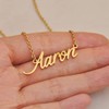 HUAN XUN Stainless Steel Initial Alphabet Custom Name Necklace Amara