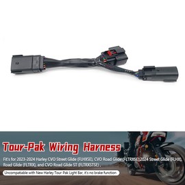 SIIMOO Tour Pak Quick Disconnect Wiring Harness Fit for Harley 2023 2024 CVO Road Glide Street Glide 2024 Road Glide CVO Road Glide ST Replace 67801128 67801129 12 Pin to 6 Pin