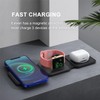 Wireless Charger 3 in 1 with Adapter,Fast Wireless Charging Station,Wireless