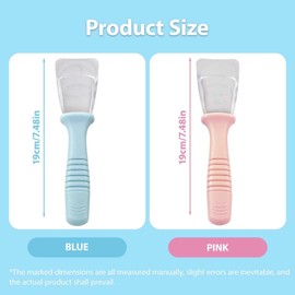 XENQITO 2 Pieces Fridge Ice Scraper, Frost Scoop Set for Fridge and Freezer, Fridge Shovel Kitchen Freezer Gadgets Shovel Stainless Steel Defroster Multifunctional Ice Scoop