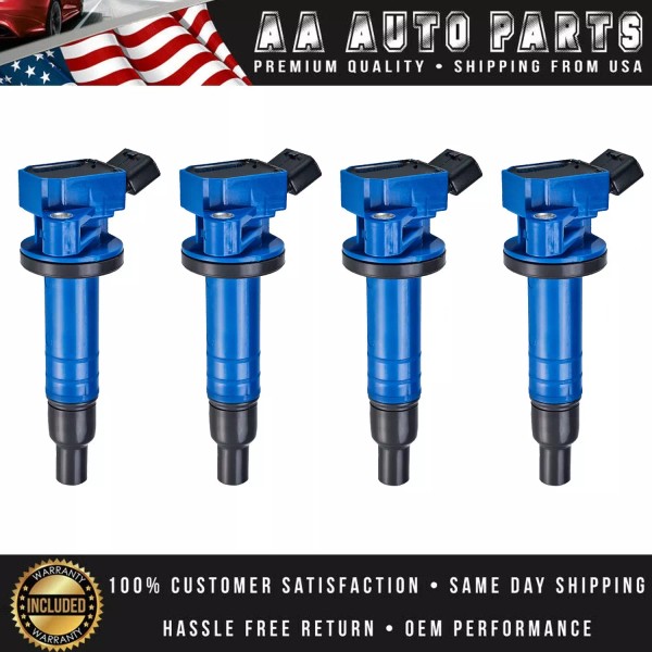 AA Auto Parts Set of 4 High Performance Ignition Coil