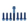 Dingtai 1pcs M6X35m Titanium Bike Headset Bolts and 6pcs M5x16