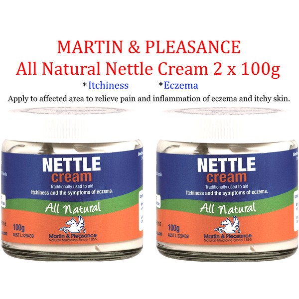 2 x 100g  MARTIN & PLEASANCE All Natural Nettle Cream * Itchiness Eczema
