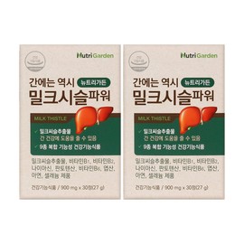Nutrigarden Gun also has Milk Thistle Power, 30 tablets, 2 units / 뉴트리가든 간에는 역시 밀크시슬 파워, 30정, 2개