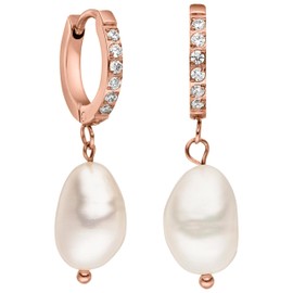 PURELEI® Malahi Earrings - Women's Earrings Made of Durable Stainless Steel - Waterproof Earrings Women - 1.3 cm Diameter - Fashion Jewellery for Your Individual Look, Fabric, No Gemstone